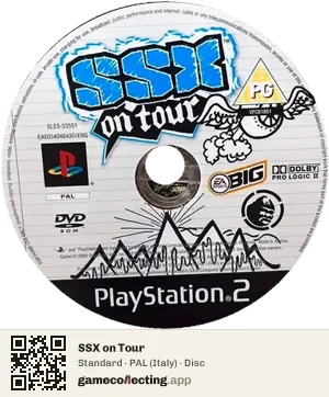 SSX on Tour PlayStation 2, PAL disc