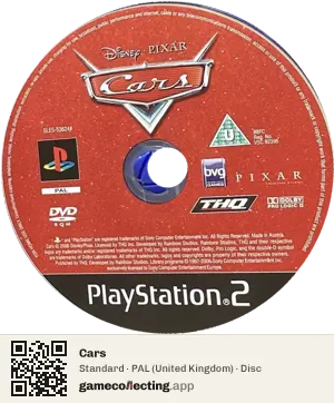 Cars PlayStation 2, PAL disc