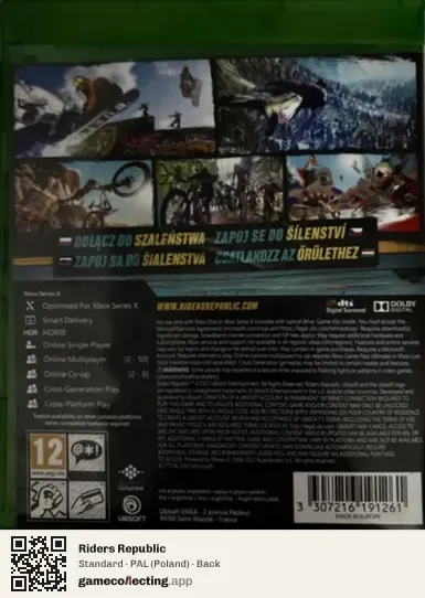 Riders Republic Xbox Series X, Poland box back