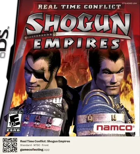 Real Time Conflict: Shogun Empires Nintendo DS, NTSC box front