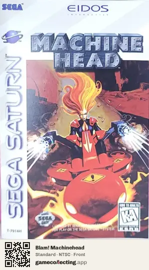 Blam! Machinehead Sega Saturn, NTSC box front