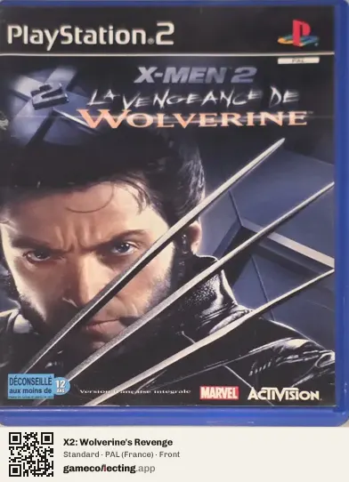 X2: Wolverine's Revenge PlayStation 2, France box front