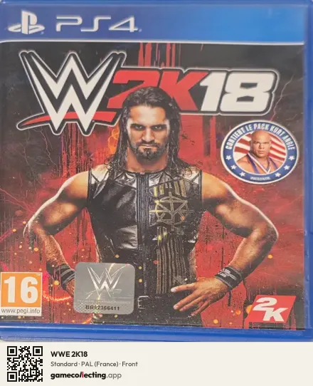 WWE 2K18 PlayStation 4, France box front