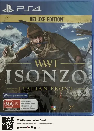 WWI Isonzo: Italian Front PlayStation 4, Australia box front