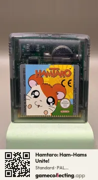 Hamtaro: Ham-Hams Unite! Game Boy Color, PAL cartridge label