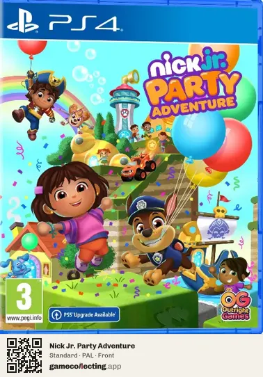Nick Jr. Party Adventure PlayStation 4, PAL box front