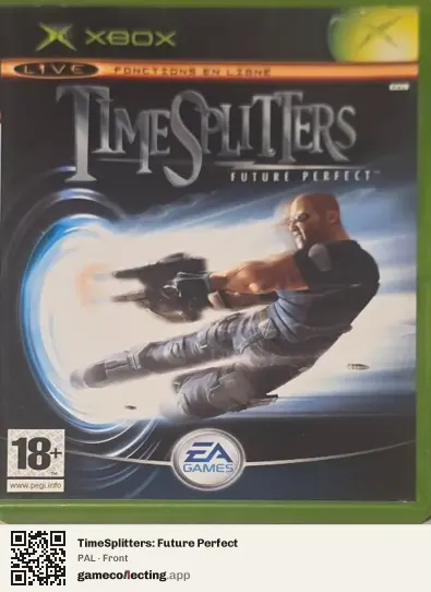 TimeSplitters: Future Perfect Xbox, PAL box front
