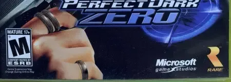 Perfect Dark Zero, the ESRB box on its front