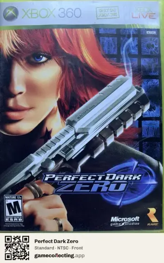 Perfect Dark Zero Xbox 360, NTSC box front