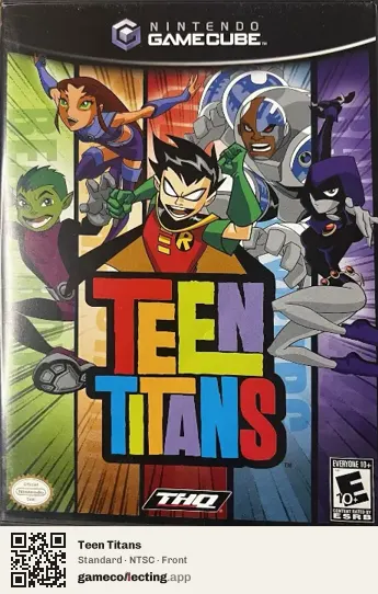 Teen Titans Nintendo GameCube, NTSC box front