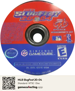 MLB SlugFest 20-04 Nintendo GameCube, NTSC disc