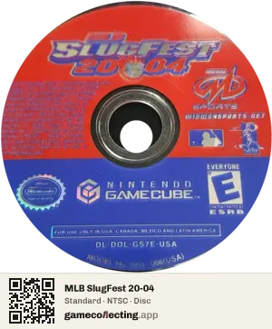 MLB SlugFest 20-04 Nintendo GameCube, NTSC disc