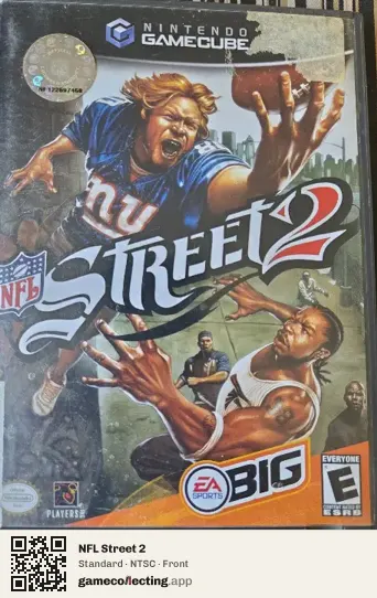 NFL Street 2 Nintendo GameCube, NTSC box front