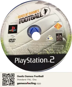 Gaelic Games: Football PlayStation 2, PAL disc