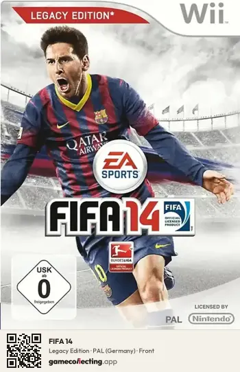 FIFA 14 Nintendo Wii, Germany box front