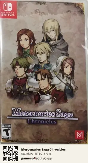 Mercenaries Saga Chronicles Nintendo Switch, NTSC box front