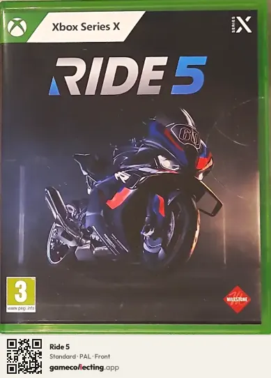 Ride 5 Xbox Series X, PAL box front