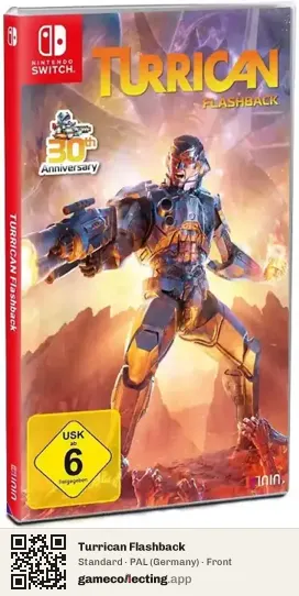 Turrican Flashback Nintendo Switch, Germany box front