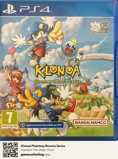 Klonoa Phantasy Reverie Series PlayStation 4, Italy box front