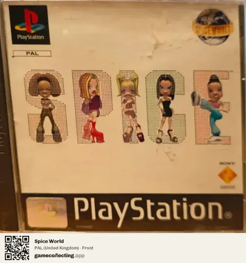 Spice World PlayStation, United Kingdom box front