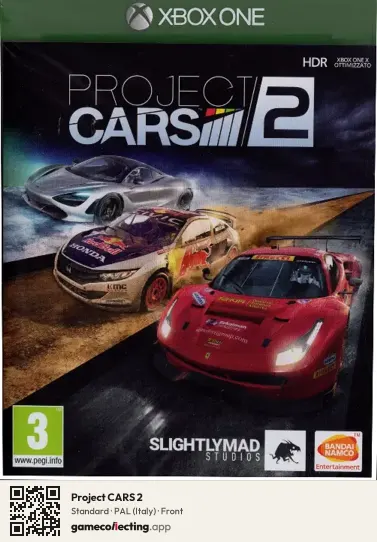 Project CARS 2 Xbox One, Italy box front