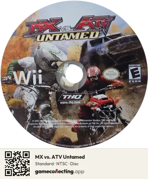 MX vs. ATV Untamed Nintendo Wii, NTSC disc