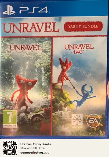 Unravel: Yarny Bundle PlayStation 4, PAL box front