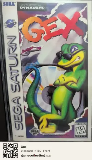 Gex Sega Saturn, NTSC box front