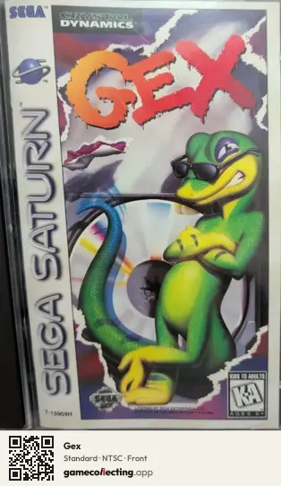 Gex Sega Saturn, NTSC box front