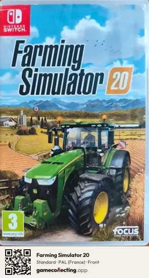 Farming Simulator 20 Nintendo Switch, France box front