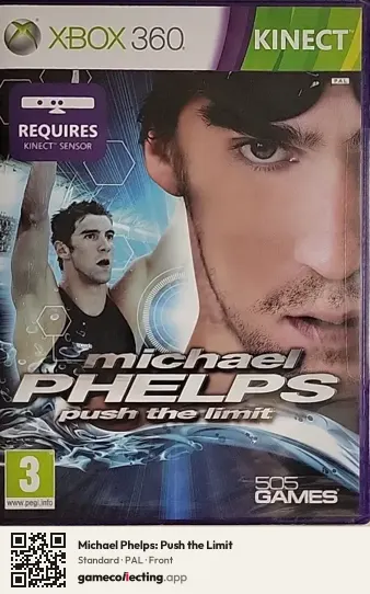 Michael Phelps: Push the Limit Xbox 360, PAL box front