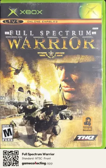 Full Spectrum Warrior Xbox, NTSC box front