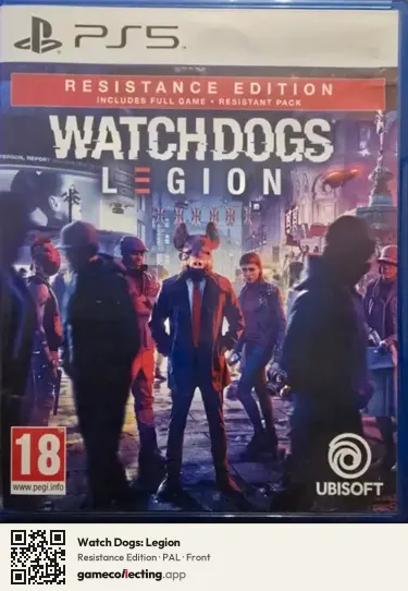 Watch Dogs: Legion PlayStation 5, PAL box front