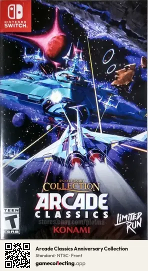 Arcade Classics Anniversary Collection Nintendo Switch, NTSC box front