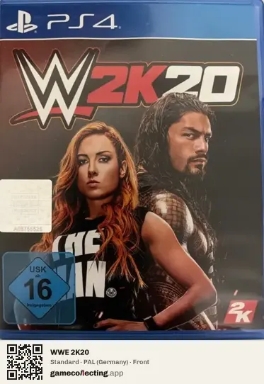 WWE 2K20 PlayStation 4, Germany box front
