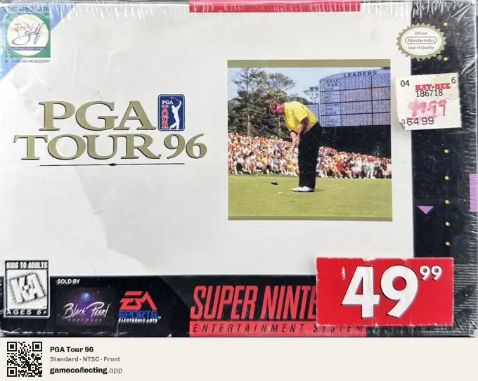 PGA Tour 96 Super Nintendo Entertainment System, NTSC box front