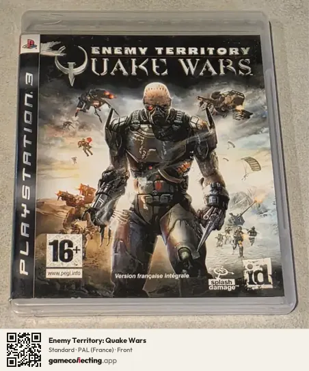 Enemy Territory: Quake Wars PlayStation 3, France box front
