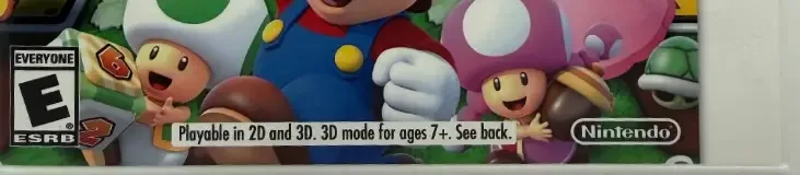 Mario Party: Star Rush, the ESRB box on its front