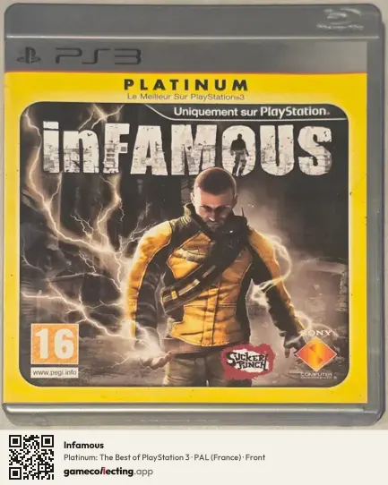 Infamous PlayStation 3, France box front
