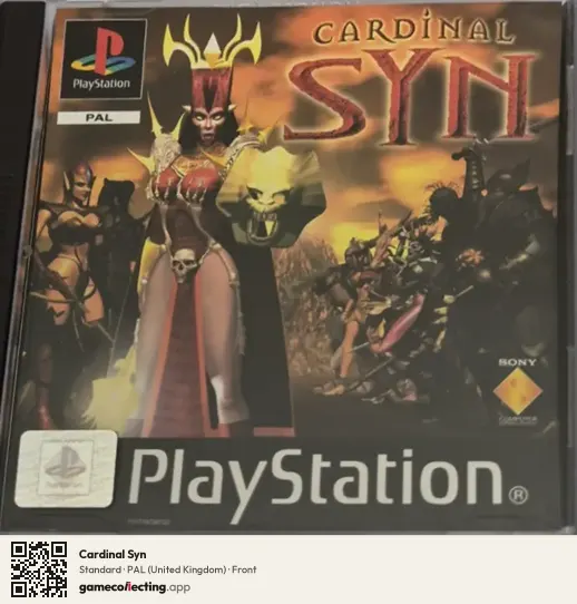 Cardinal Syn PlayStation, United Kingdom box front