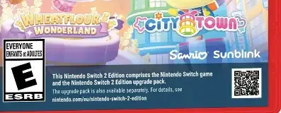 Hello Kitty Island Adventure, the ESRB box on its front