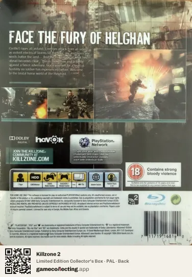 Killzone 2 PlayStation 3, PAL box back