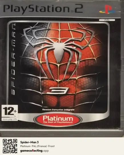 Spider-Man 3 PlayStation 2, France box front
