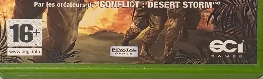Conflict: Vietnam, the PEGI square on its front