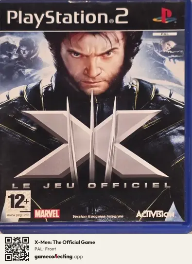 X-Men: The Official Game PlayStation 2, PAL box front