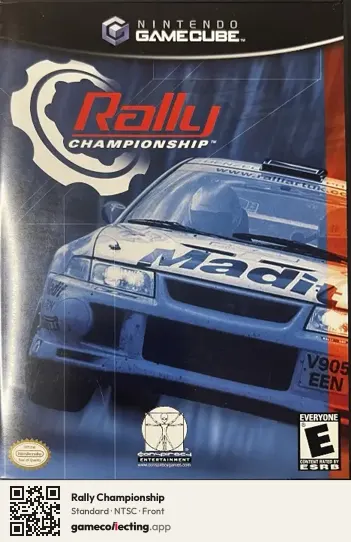 Rally Championship Nintendo GameCube, NTSC box front