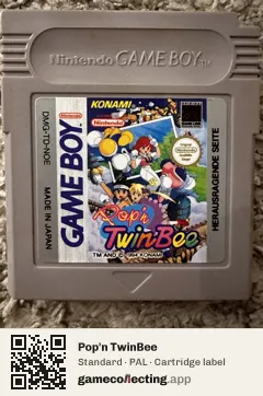 Pop'n TwinBee Game Boy, PAL cartridge label