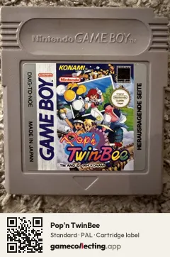 Pop'n TwinBee Game Boy, PAL cartridge label