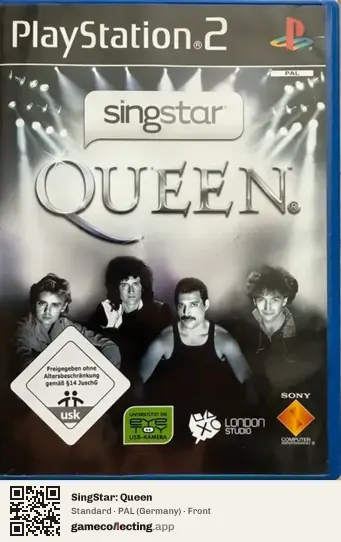 SingStar: Queen PlayStation 2, Germany box front