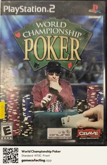 World Championship Poker PlayStation 2, NTSC box front